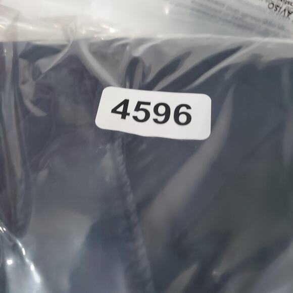 Y2K Hollister Jacket Womens Large Blue Quilted Cotton Zip Front Mock Neck - Picture 11 of 11